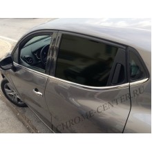 Наружняя окантовка стекол (нерж.сталь) Renault Clio IV HB (2012-)